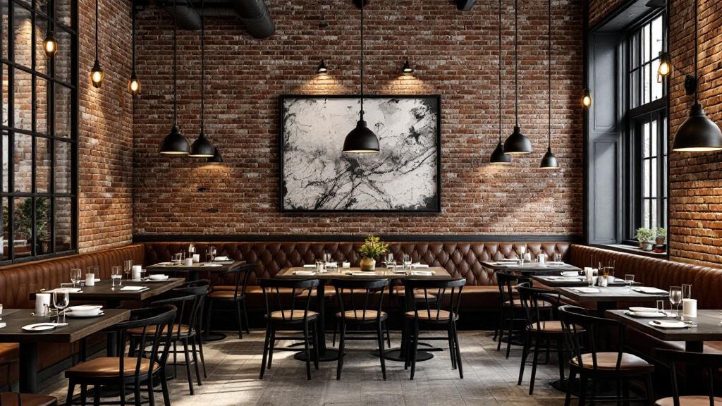 Diseño de comedor de restaurante