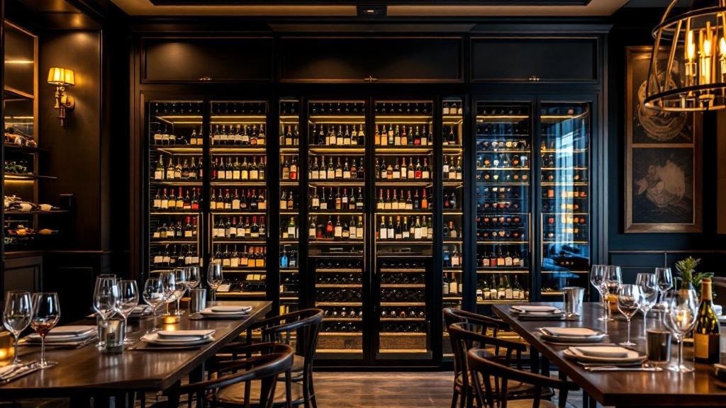 Cava de vinos de restaurante