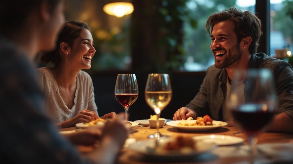 Salón de restaurante con comensales